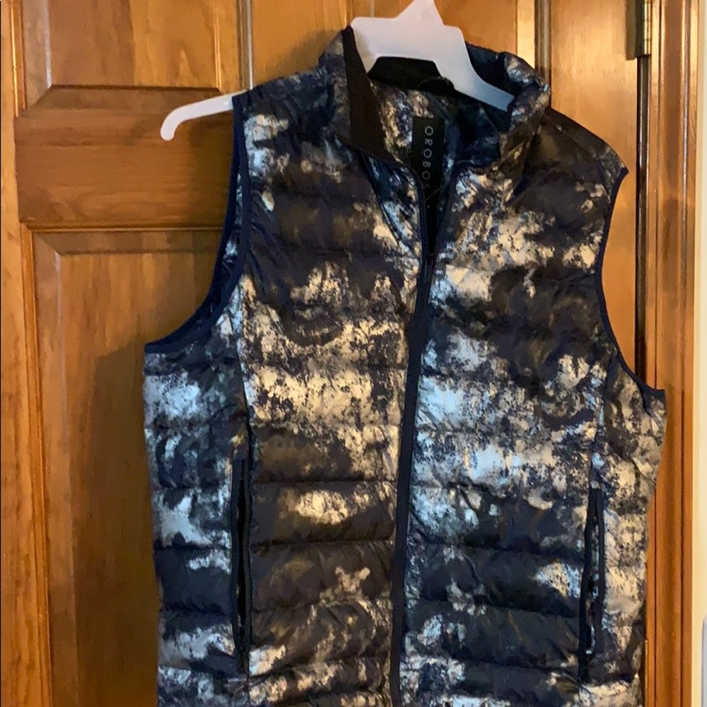 Orobos Womens Puffer Tie Dye Vest L $269
